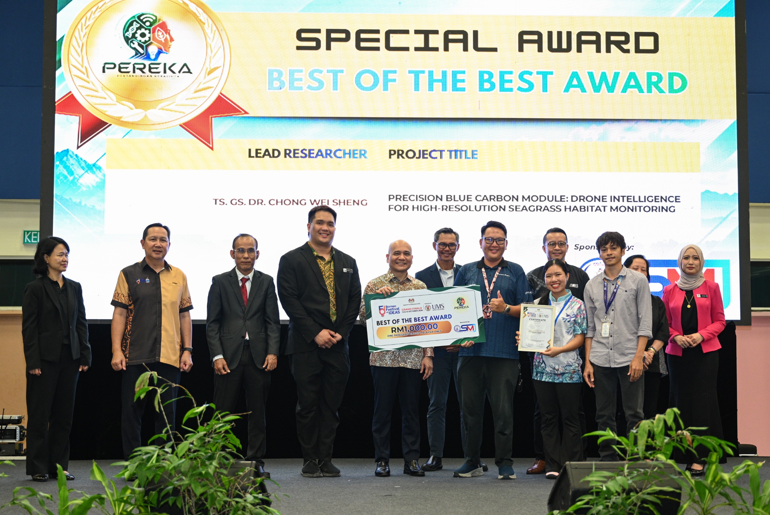 Inovasi Karbon Biru UMS Raih Anugerah Di Borneo Festival of Ideas 2026